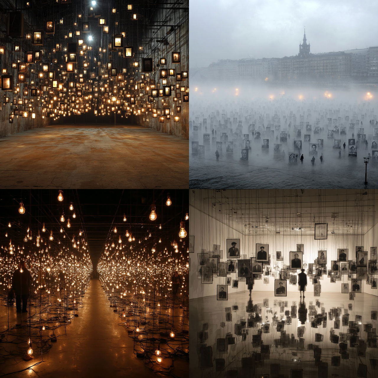Christian Boltanski style, Midjourney V7, render 1 of 4