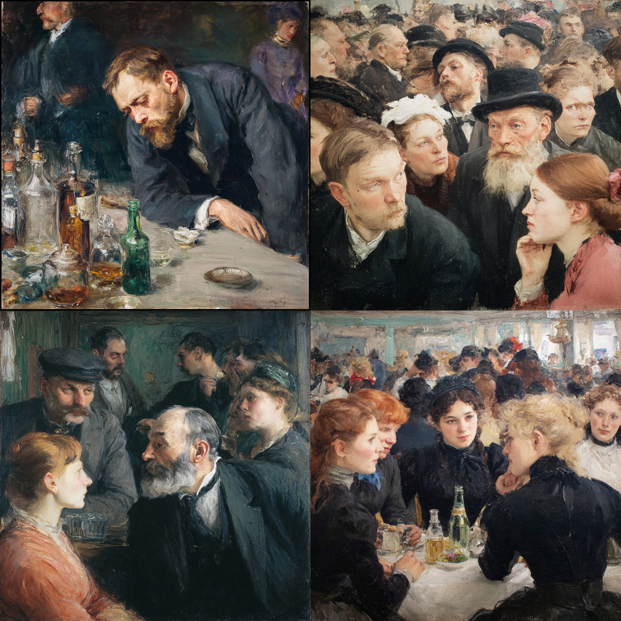 Christian Krohg style, Midjourney V7, render 1 of 4