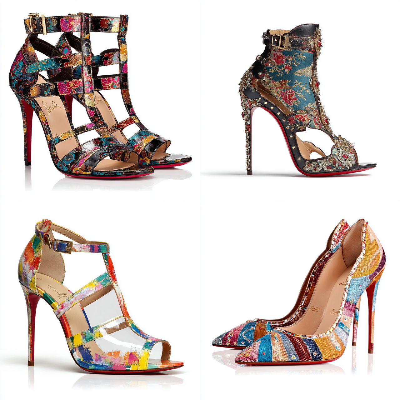 Christian Louboutin style, Midjourney V7, render 1 of 4