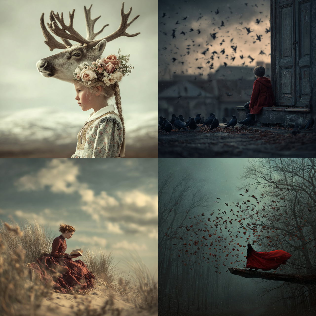 Christine Ellger style, Midjourney V7, render 1 of 4
