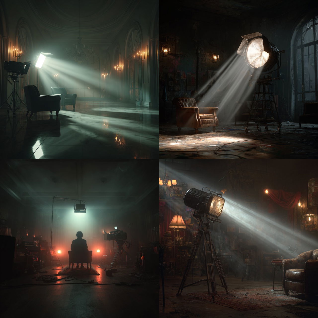 Cinematic lighting style, Midjourney V7, render 1 of 4
