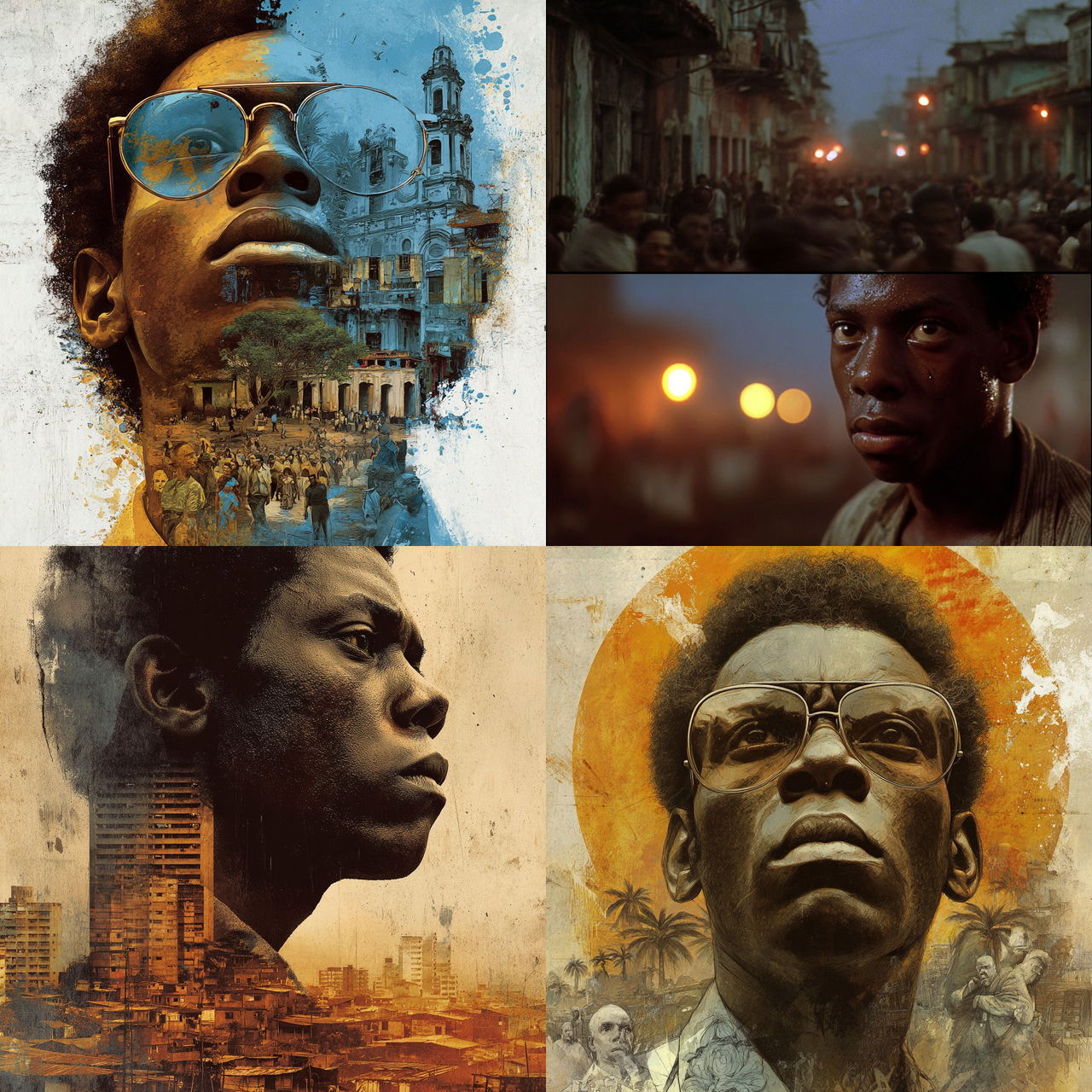 City of God style, Midjourney V7, render 1 of 4