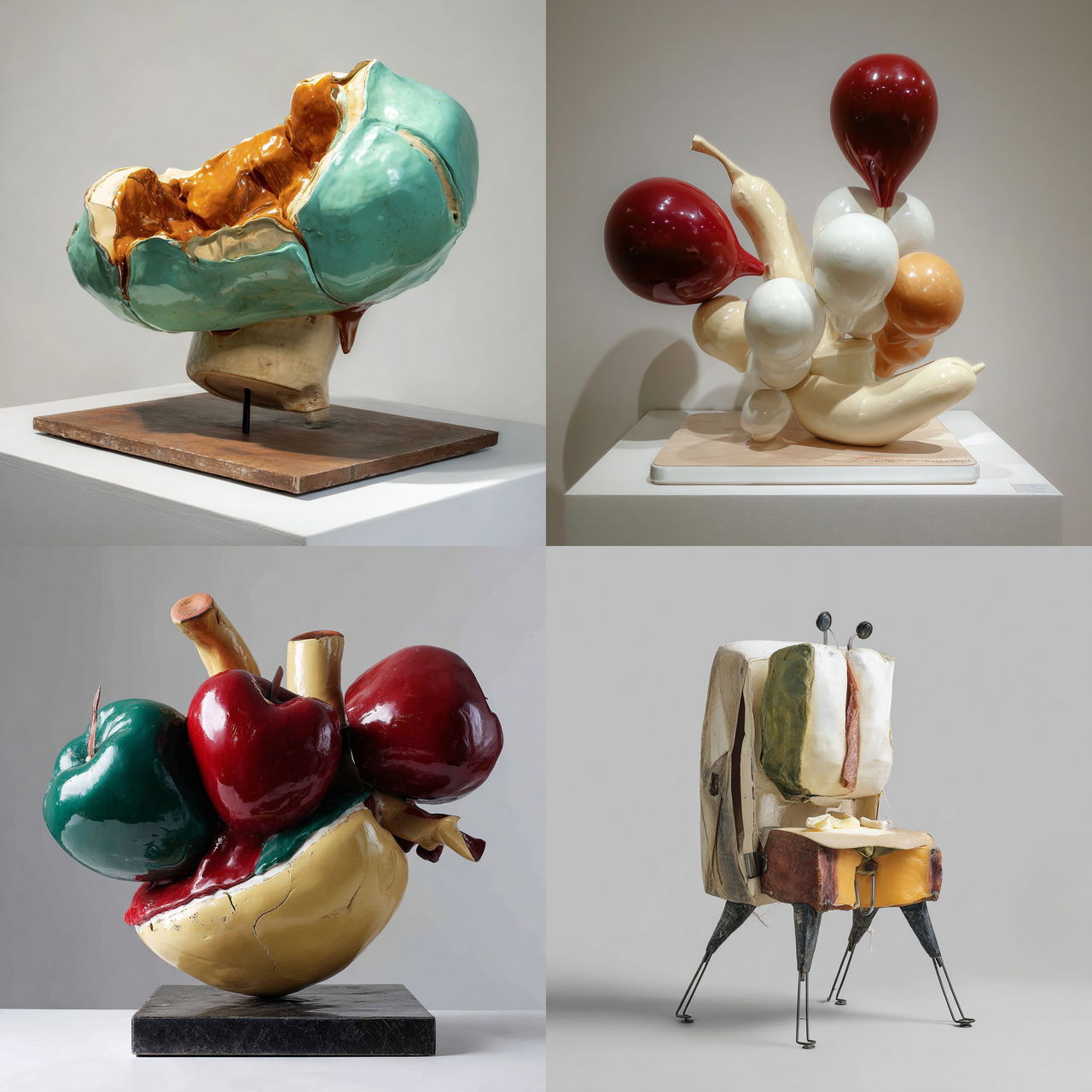 Claes Oldenburg style, Midjourney V7, render 1 of 4