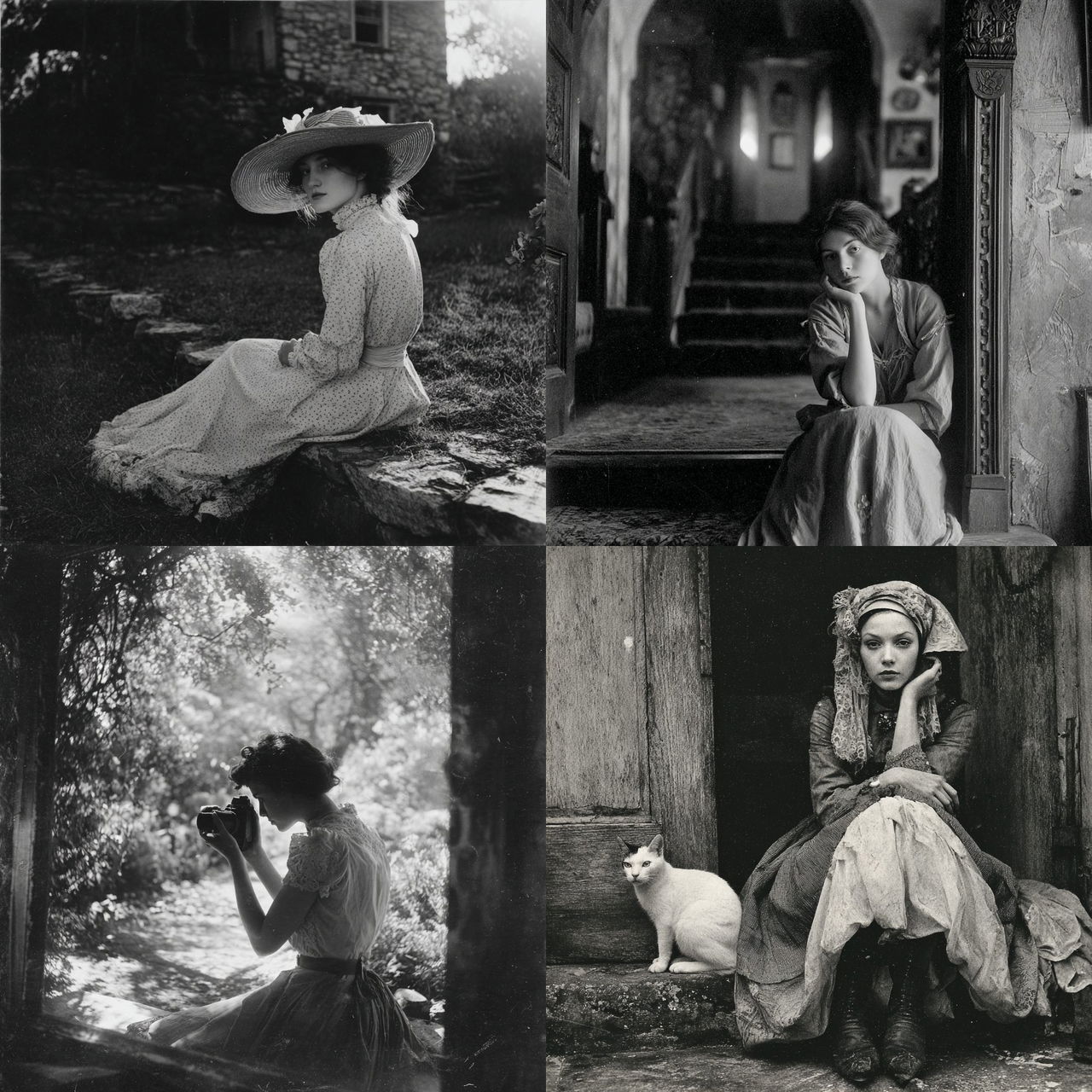 Clarence John Laughlin style, Midjourney V7, render 1 of 4