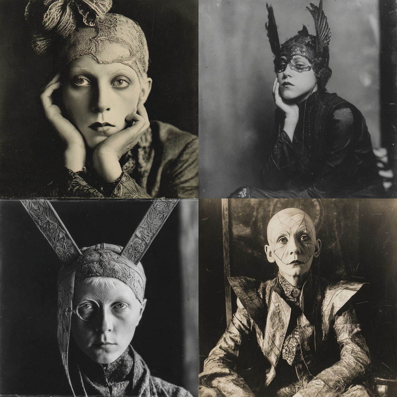 Claude Cahun style, Midjourney V7, render 1 of 4