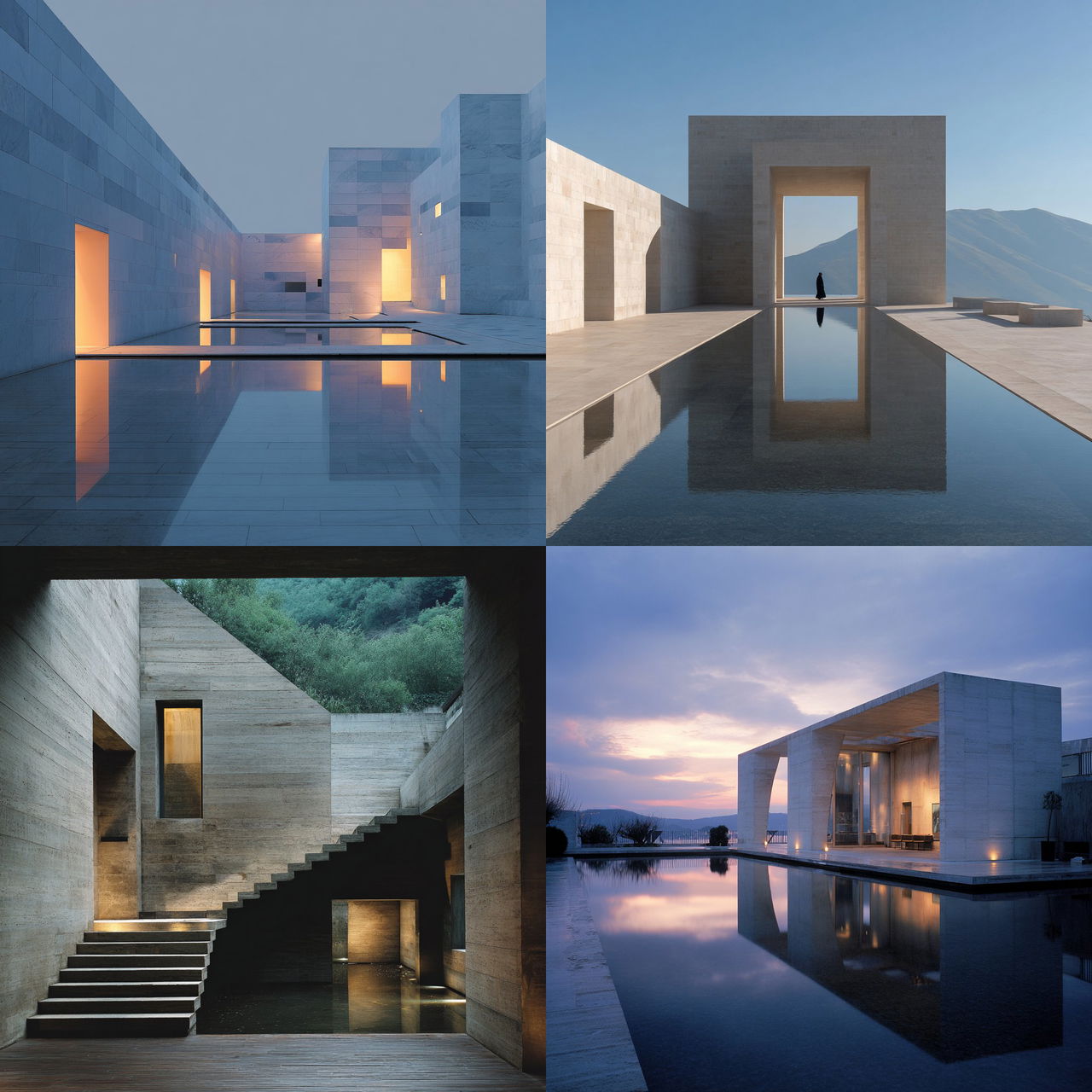 Claudio Silvestrin style, Midjourney V7, render 1 of 4