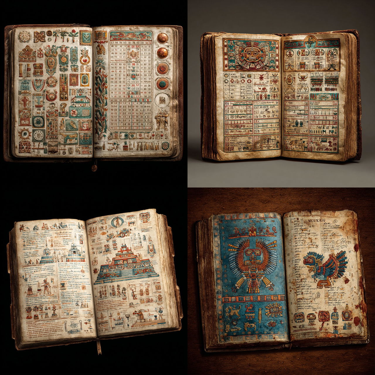 Codex Mendoza style, Midjourney V7, render 1 of 4