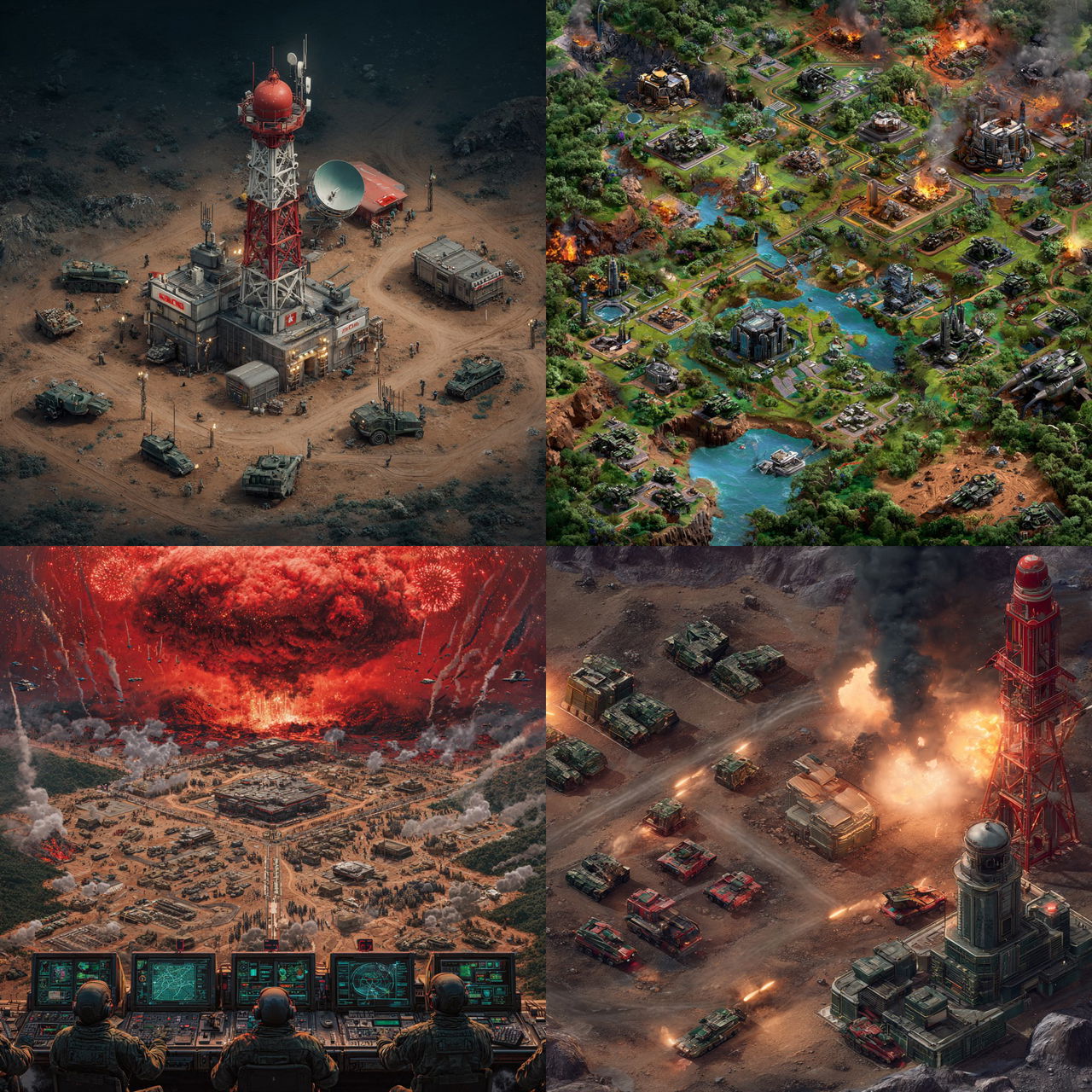 Command & Conquer style, Midjourney V7, render 1 of 4
