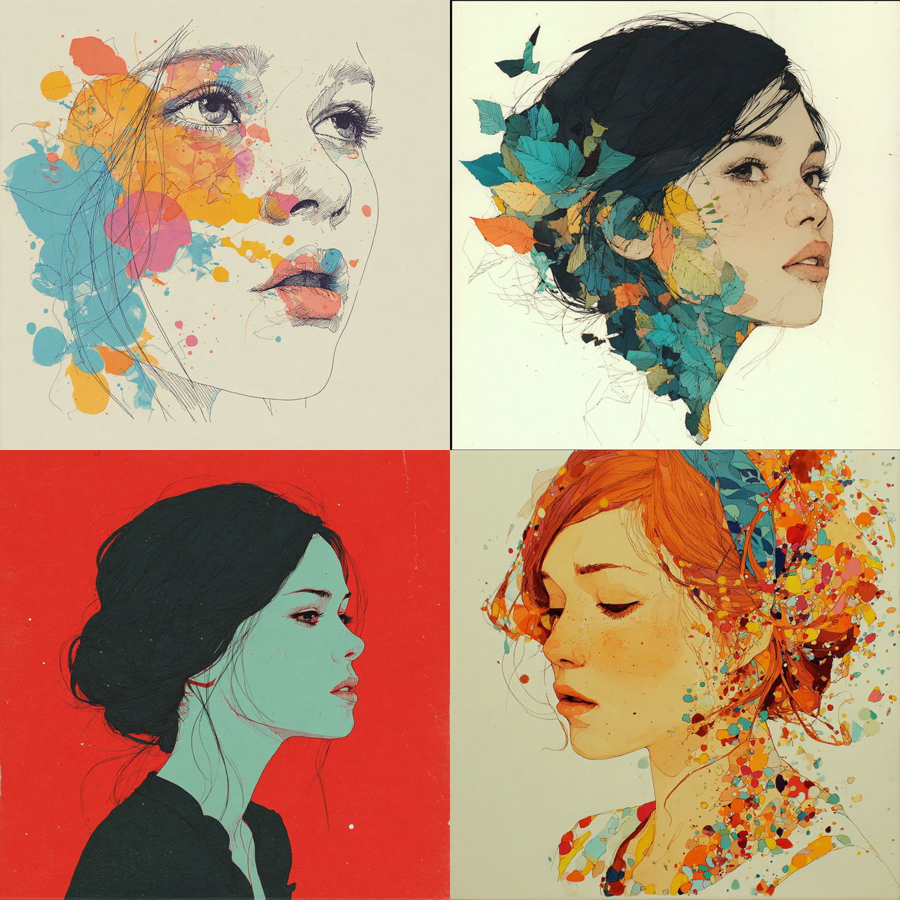 Conrad Roset style, Midjourney V7, render 1 of 4