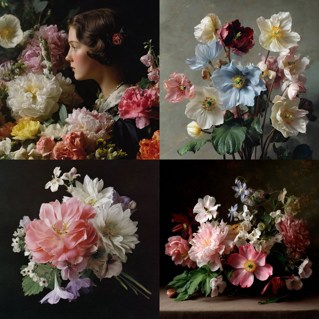 Constance Spry style, Midjourney V7, render 1 of 4