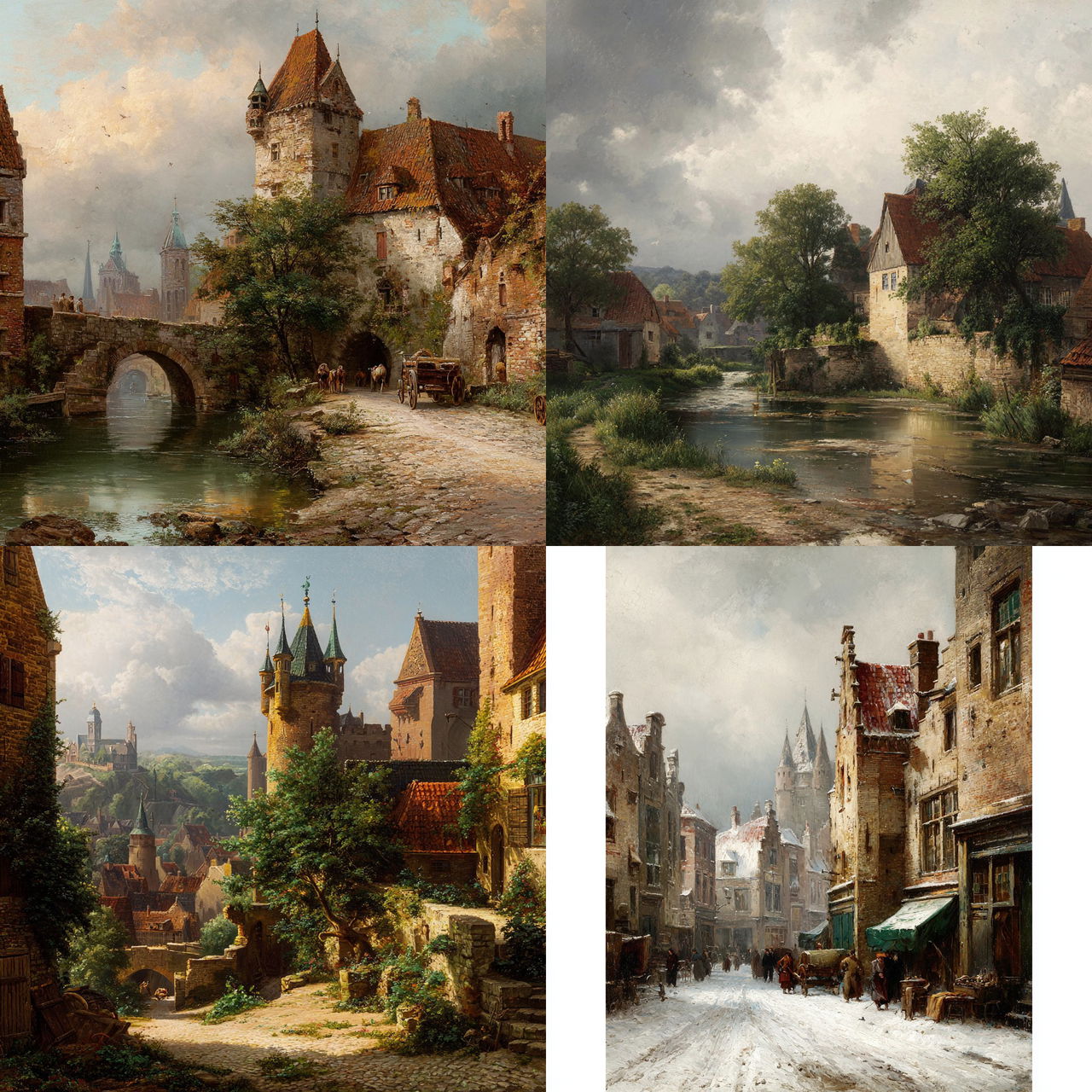Cornelis Springer style, Midjourney V7, render 1 of 4