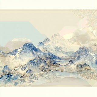Pelagic Bower style, Midjourney V7: realistic landscape photograph of quiet dawn
