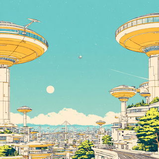 Radiantide style, Midjourney V7: megacity with futuristic bioarchitecture