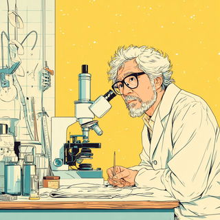 Radiantide style, Midjourney V7: editorial illustration for popular scientific magazine cover