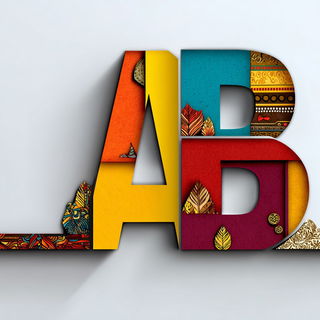 Xerox Relieflands style, Midjourney V7: typographic composition with large letters