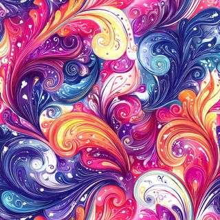 Neon Paisley Riso style, Midjourney V7: abstract 3D render
