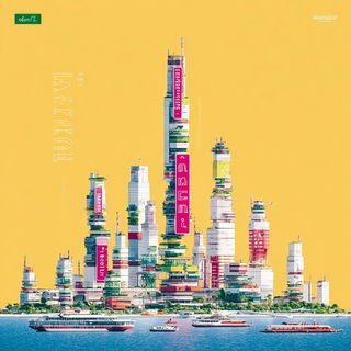 Chromapastic style, Midjourney V7: megacity with futuristic bioarchitecture