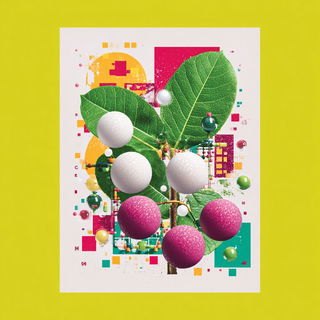 Chromapastic style, Midjourney V7: editorial illustration for popular scientific magazine cover