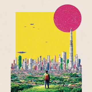 Chromapastic style, Midjourney V7: cinematic shot from sci-fi movie