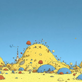 The Vellum Arclight style, Midjourney V7: abstract 3D render