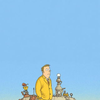 The Vellum Arclight style, Midjourney V7: editorial illustration for popular scientific magazine cover