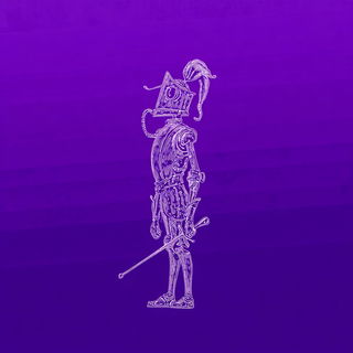 Fumebraid style, Midjourney V7: concept art character design of retropunk steam knight