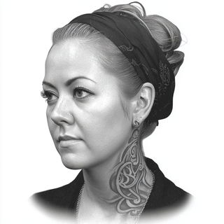 Cryofloric style, Midjourney V7: photographic portrait of female protagonist