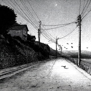 Cairnweave style, Midjourney V7: realistic landscape photograph of quiet dawn