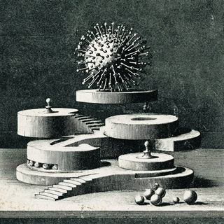 Kilnplate Antiquarianism style, Midjourney V7: abstract 3D render