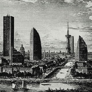 Kilnplate Antiquarianism style, Midjourney V7: megacity with futuristic bioarchitecture