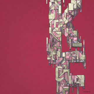 Fractomasonry style, Midjourney V7: typographic composition with large letters