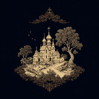 Stellarabesque style, Midjourney V7: retro fairy-tale illustration
