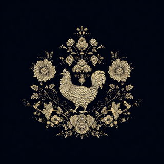 Stellarabesque style, Midjourney V7: traditional folk art