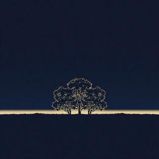 Stellarabesque style, Midjourney V7: realistic landscape photograph of quiet dawn