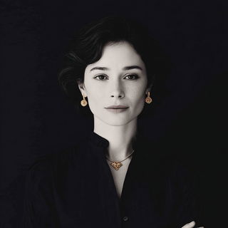 Stellarabesque style, Midjourney V7: photographic portrait of female protagonist