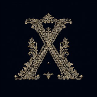 Stellarabesque style, Midjourney V7: typographic composition with large letters