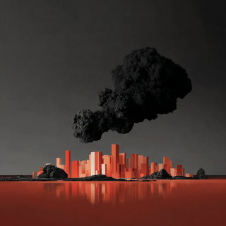 Vermilion Switchyard style, Midjourney V7: megacity with futuristic bioarchitecture
