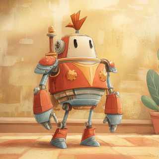 Lensing Cloudbound style, Midjourney V7: concept art character design of retropunk steam knight