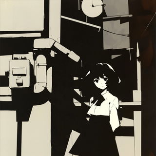 Lensing Cloudbound style, Midjourney V7: black-and-white manga comic strip