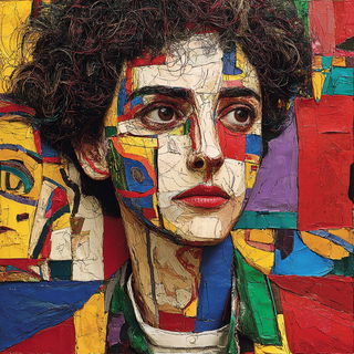 Toucanoclast style, Midjourney V7: photographic portrait of female protagonist