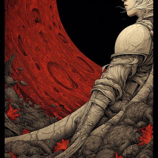 Pilgrimthorn style, Midjourney V7: editorial illustration for popular scientific magazine cover