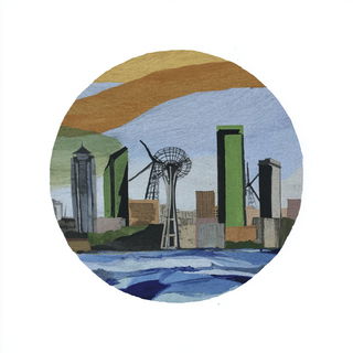 Garbled Gills style, Midjourney V7: bold minimalist logo design for Istanbul city municipal services