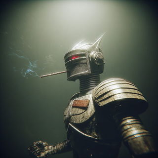 Beamstage style, Midjourney V7: concept art character design of retropunk steam knight