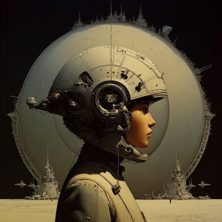 Gloamfront style, Midjourney V7: editorial illustration for popular scientific magazine cover