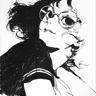 Gloamfront style, Midjourney V7: black-and-white manga comic strip