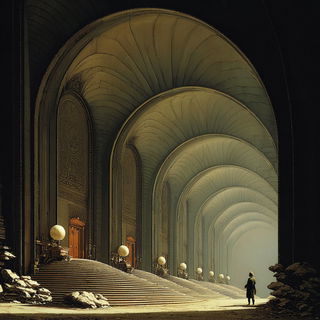 Gloamfront style, Midjourney V7: creative pattern composition