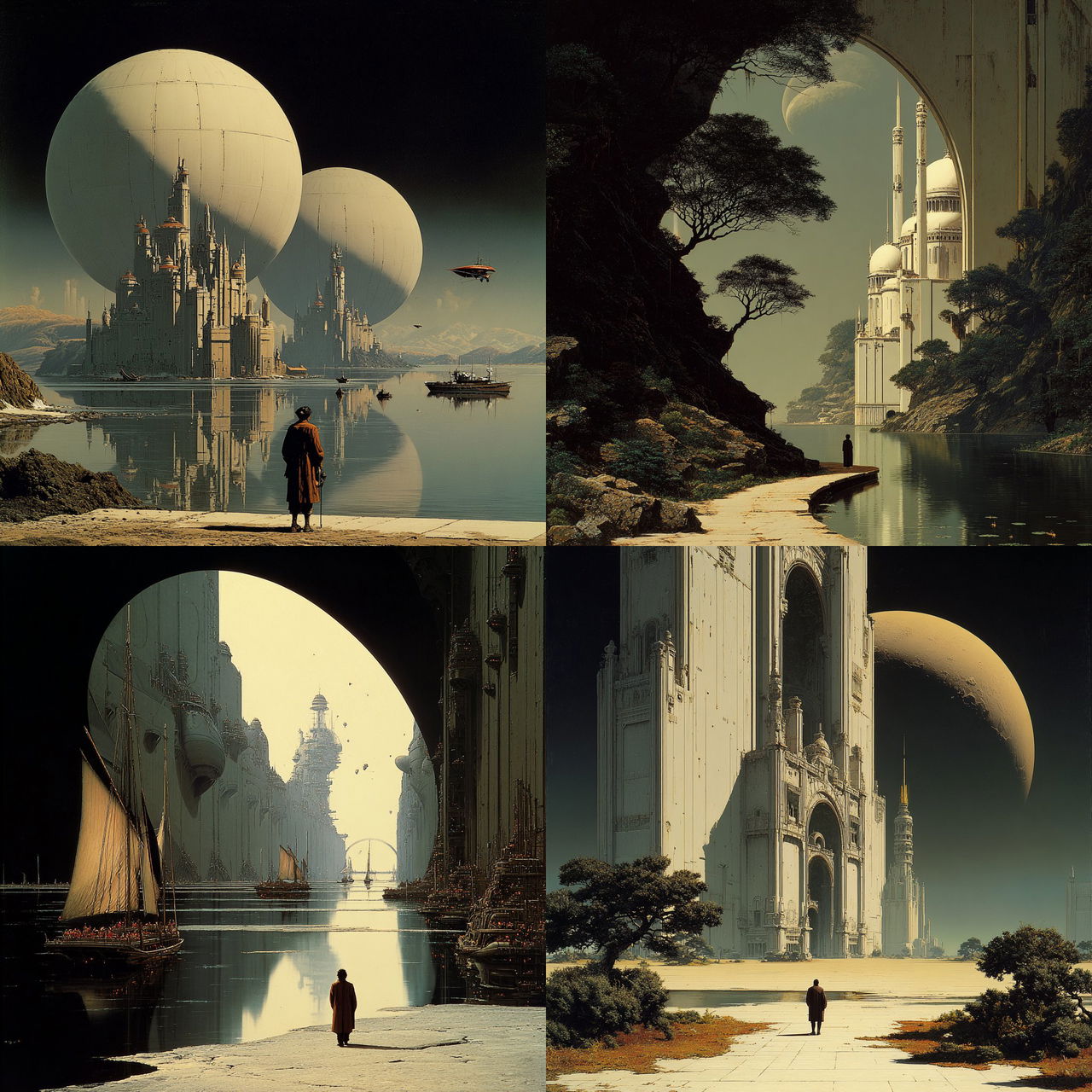 Gloamfront style, Midjourney V7, render 1 of 4