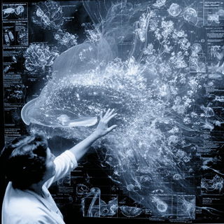 Cryotopographica style, Midjourney V7: editorial illustration for popular scientific magazine cover