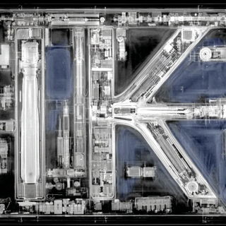 Cryotopographica style, Midjourney V7: typographic composition with large letters