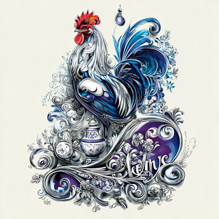 Ouroboros Filigree style, Midjourney V7: traditional folk art